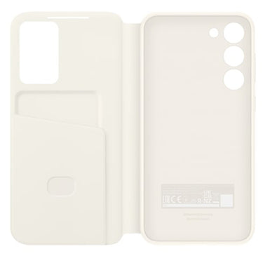 Samsung Clear View Wallet Case for Galaxy S23+ - Cream